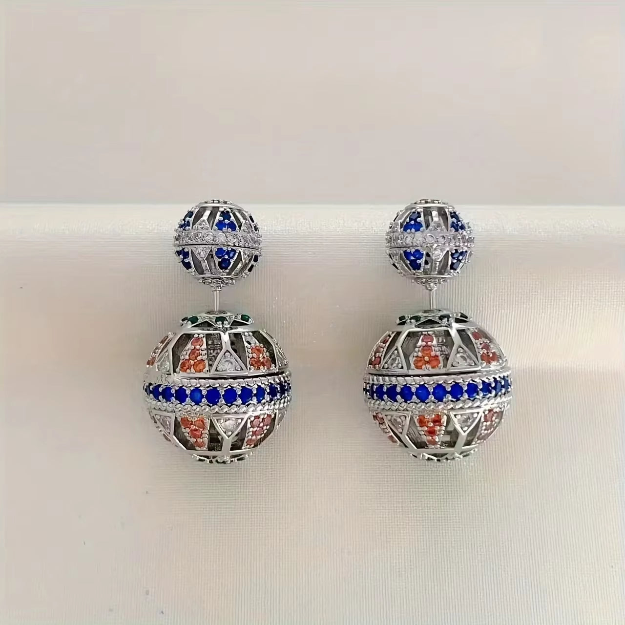 New High-End Pavé Zircon Earrings for Women