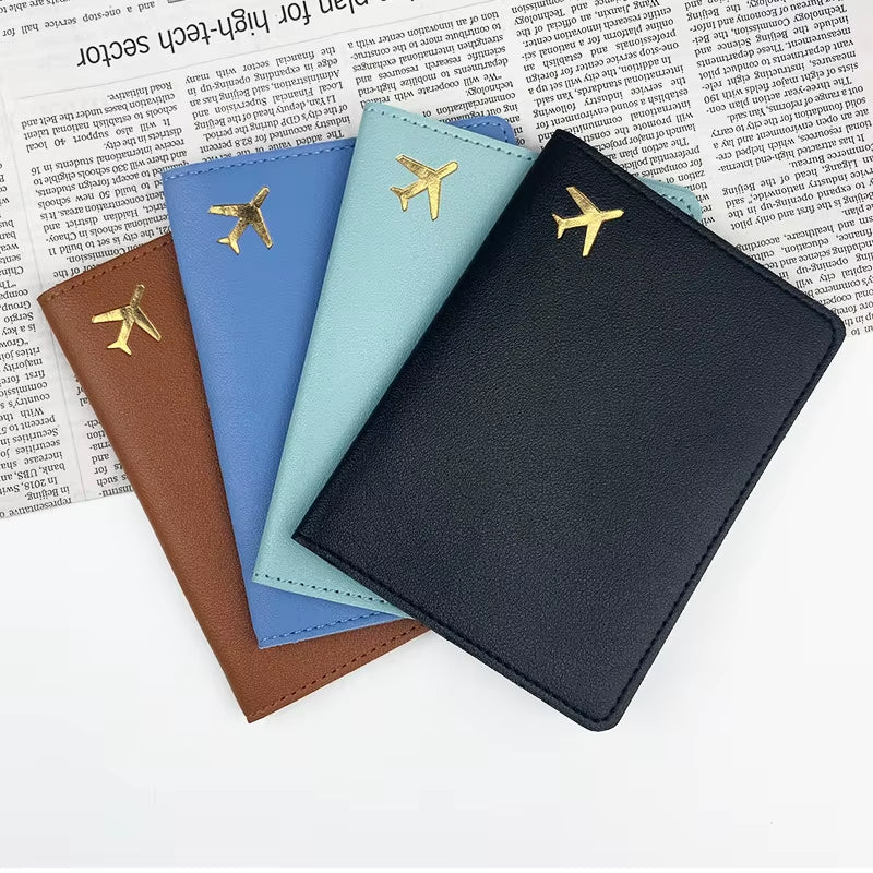 RFID PU Leather Passport Cover – Slim Travel Organizer