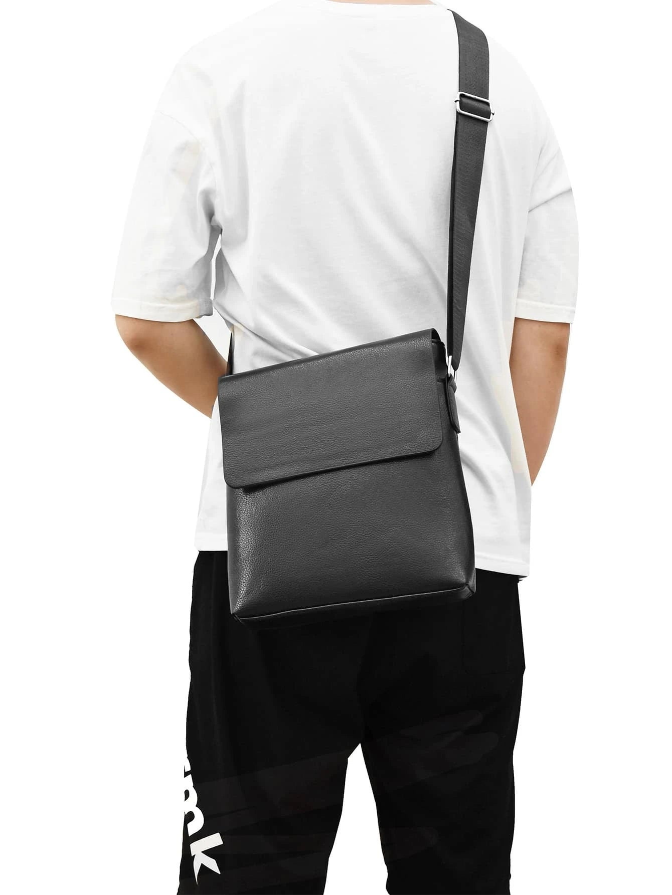 Urban Sleek | Minimalist Crossbody Satchel in Black