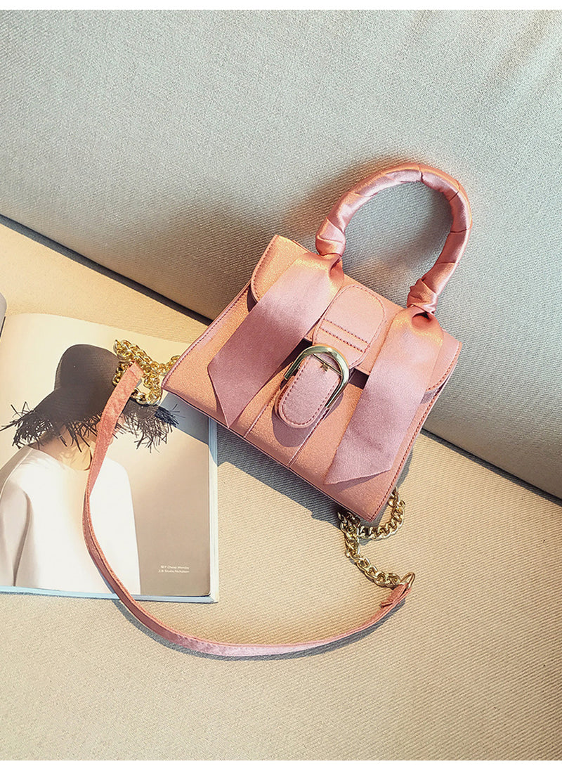 Élan | Bow-Draped Mini Chain Shoulder Bag