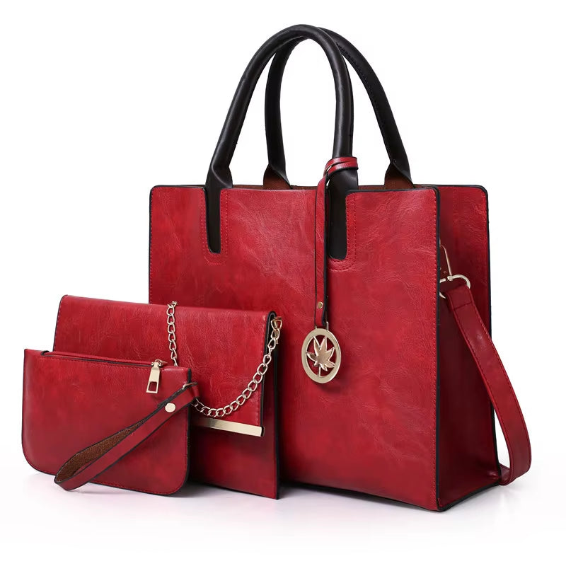 Heritage Set | 3-Piece Retro Shoulder & Card Bag Collection