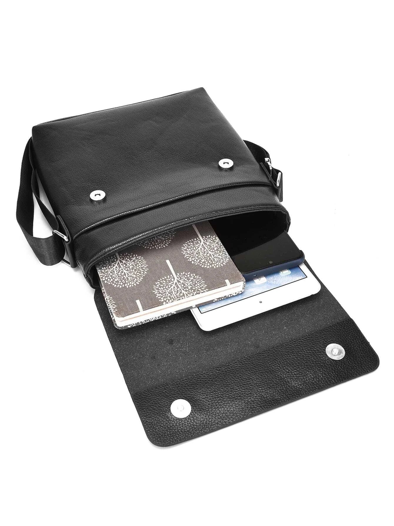 Urban Sleek | Minimalist Crossbody Satchel in Black