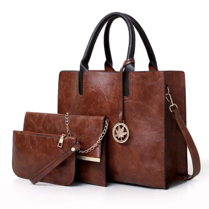 Heritage Set | 3-Piece Retro Shoulder & Card Bag Collection