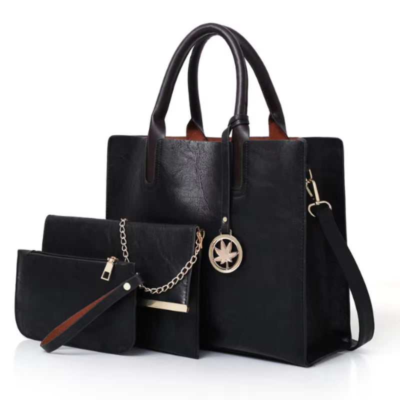 Heritage Set | 3-Piece Retro Shoulder & Card Bag Collection