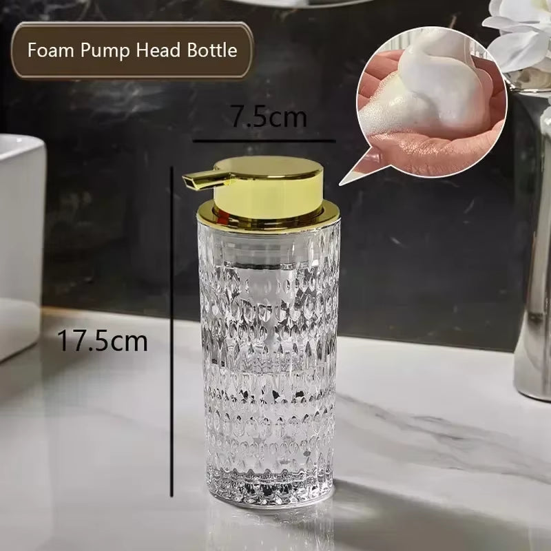 Crystal Glass Soap Dispenser – 350ml