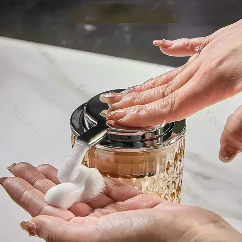 Crystal Glass Soap Dispenser – 350ml