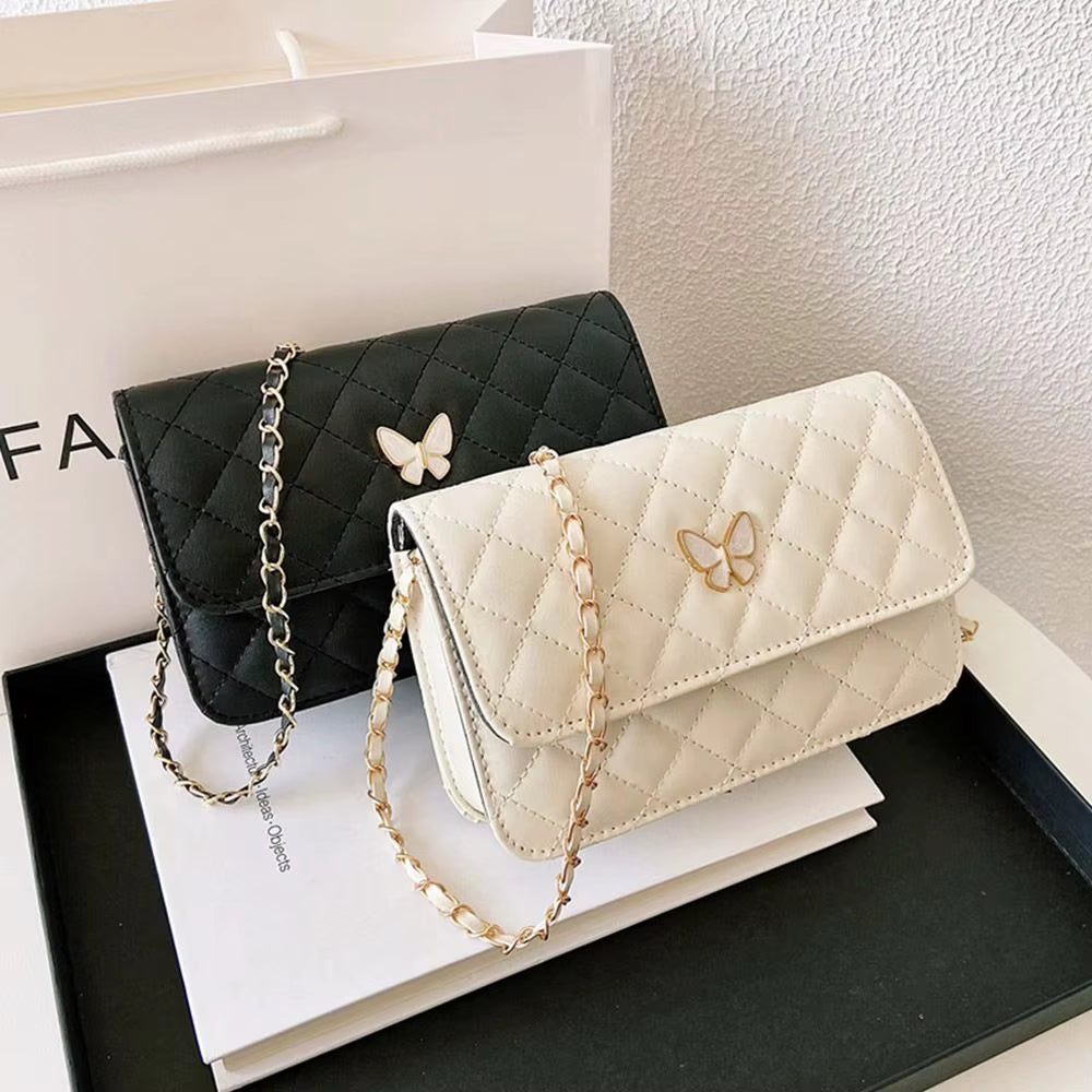 Lune Mini | Quilted Chain Crossbody