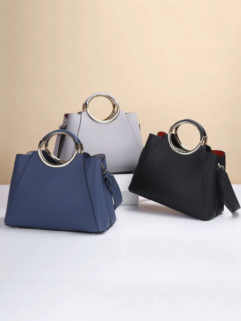 Verta | Cowhide Zip Satchel with Card Sleeve