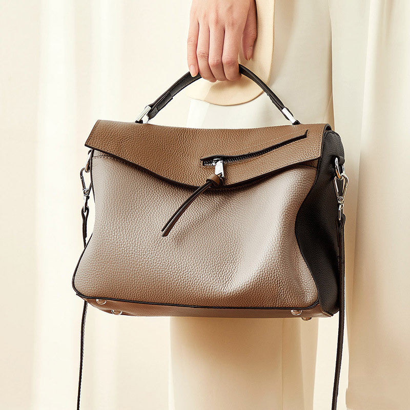 Heritage Fold | Two-Tone Leather Saddle Bag
