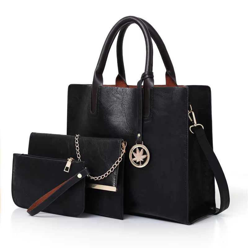 Heritage Set | 3-Piece Retro Shoulder & Card Bag Collection
