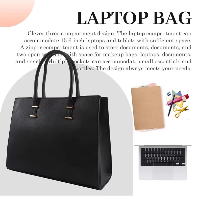 Ardent Work | 15.6" Laptop Tote with Structured Interior