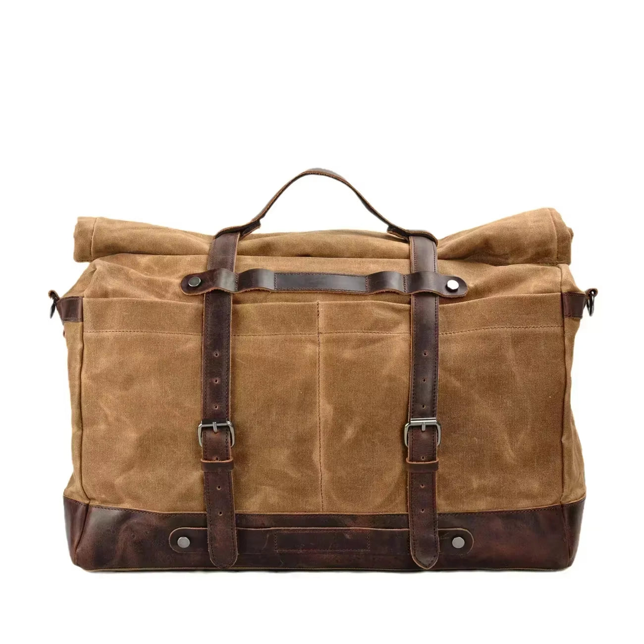 Faro Hold | Waxed Canvas Weekender with Leather Trim