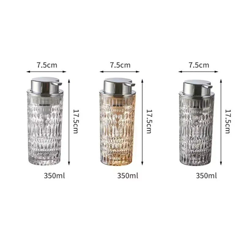 Crystal Glass Soap Dispenser – 350ml