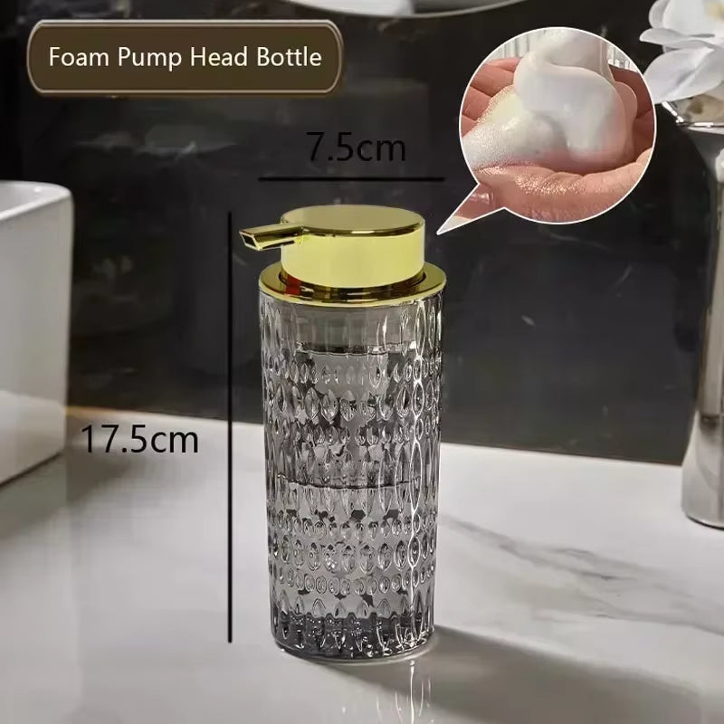 Crystal Glass Soap Dispenser – 350ml