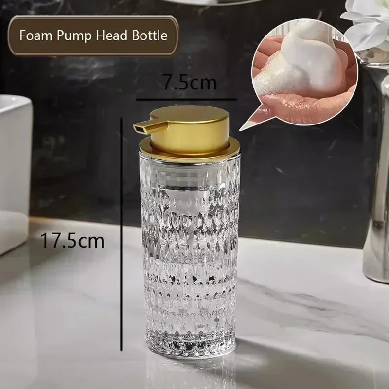 Crystal Glass Soap Dispenser – 350ml