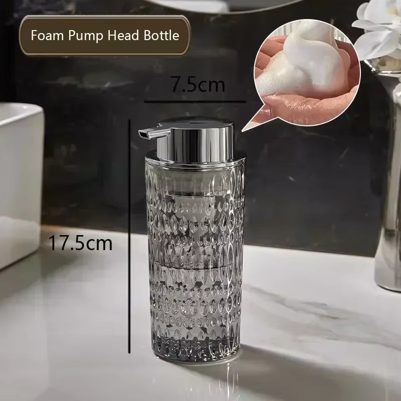 Crystal Glass Soap Dispenser – 350ml