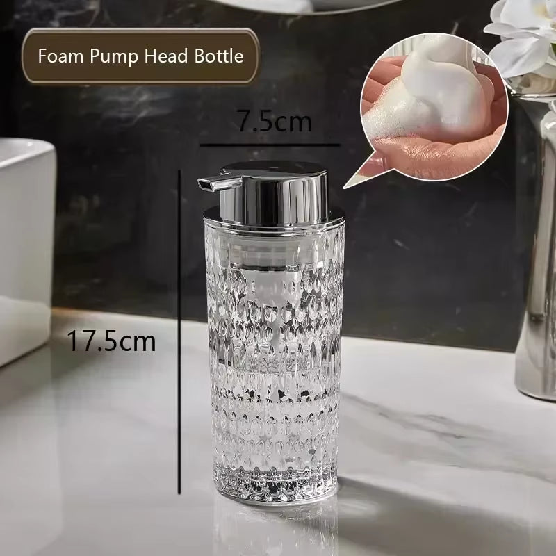 Crystal Glass Soap Dispenser – 350ml