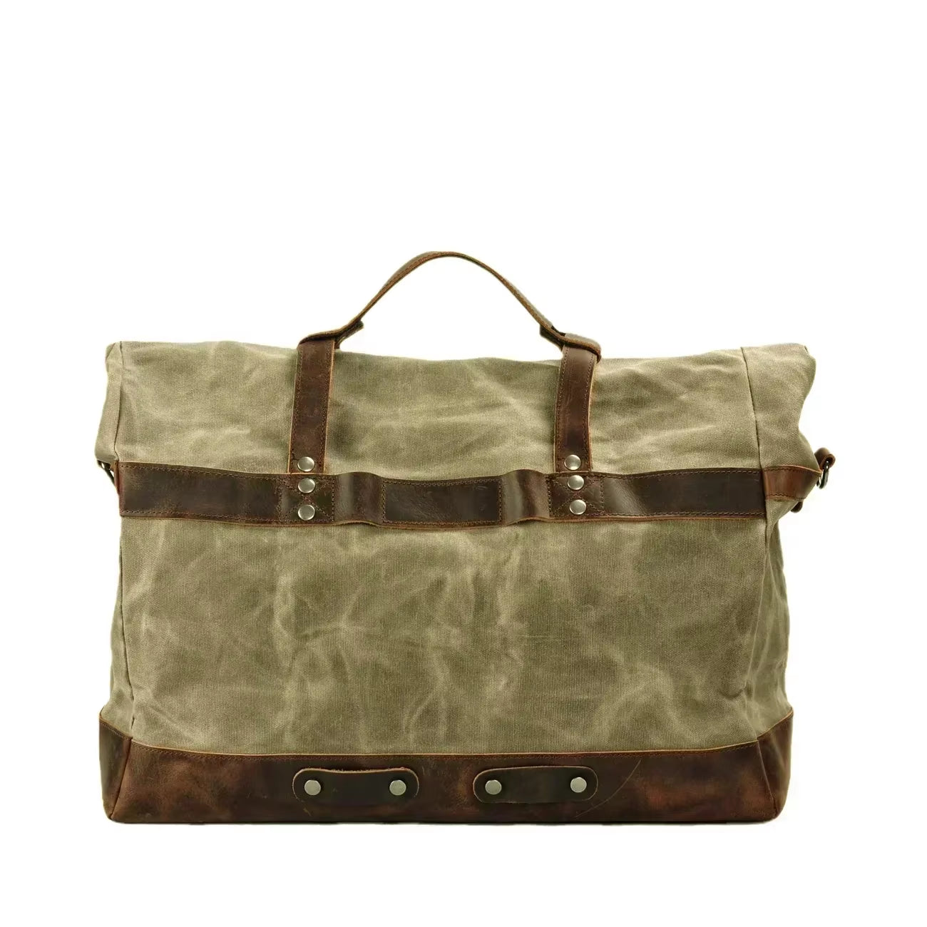 Faro Hold | Waxed Canvas Weekender with Leather Trim