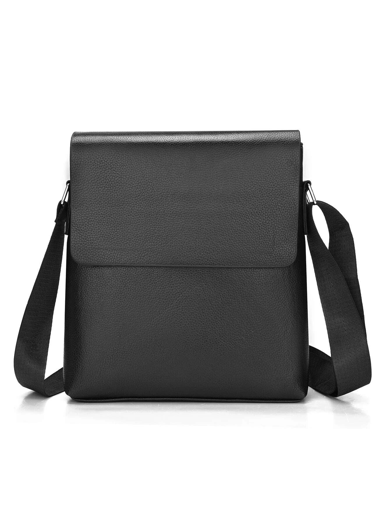 Urban Sleek | Minimalist Crossbody Satchel in Black