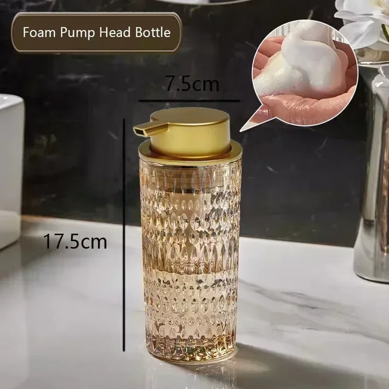 Crystal Glass Soap Dispenser – 350ml