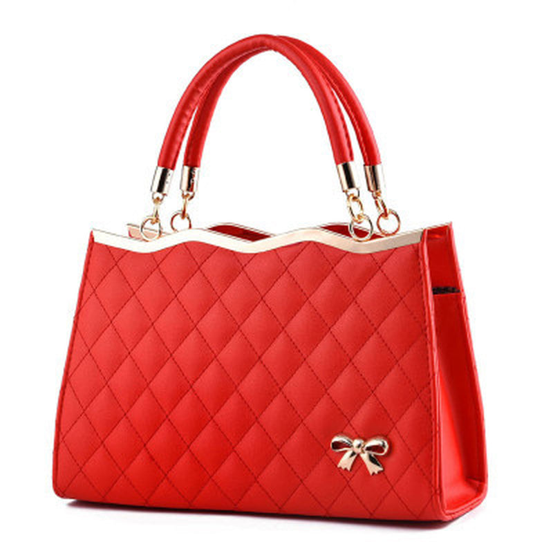 Ribbon Grace | Quilted Soft-Handle Top Zip Satchel