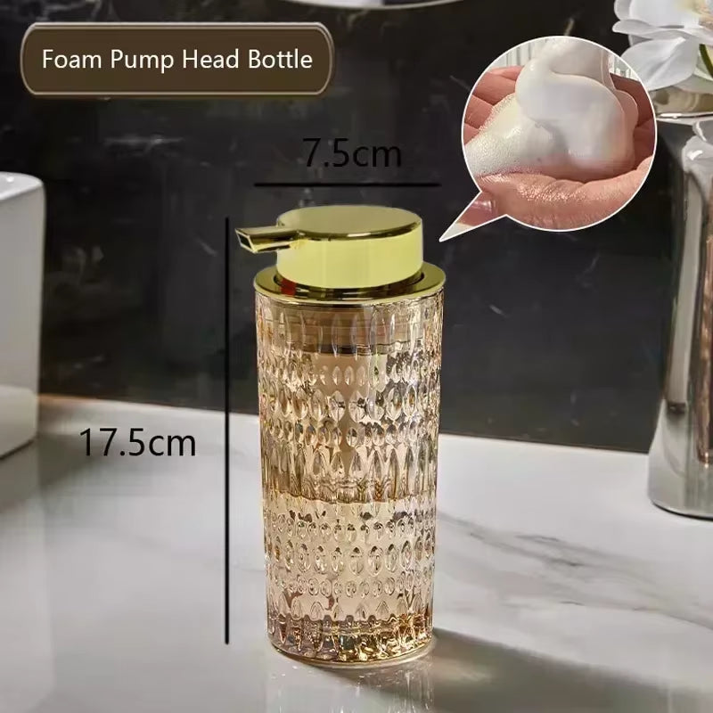 Crystal Glass Soap Dispenser – 350ml