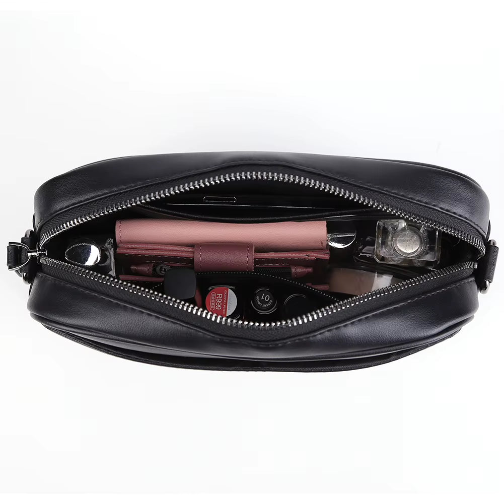 Urban Axis Sling – Compact Travel Crossbody in Matte Black