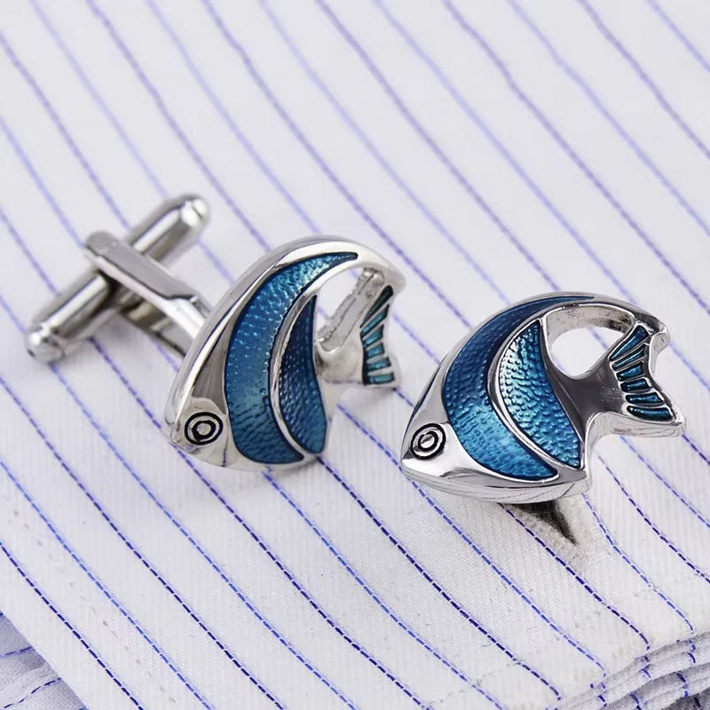 High-End Star Cufflinks Cap Set – Elegant Round Copper Buttons for Men's Dress Shirts & Business Attire