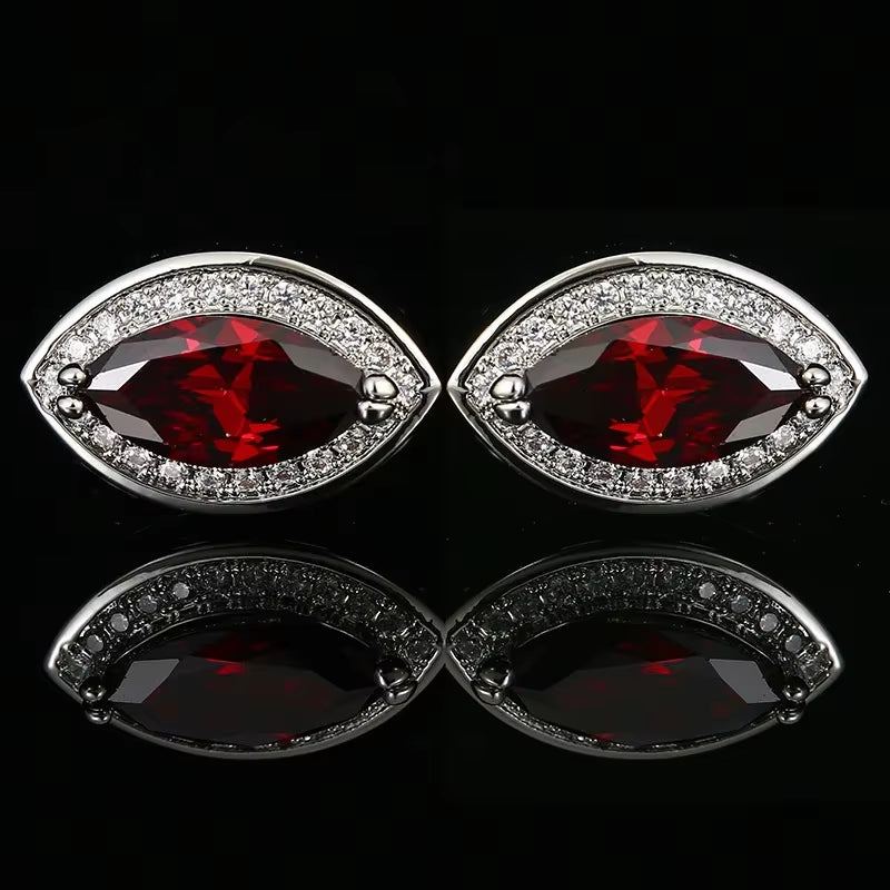 High-End Star Cufflinks Cap Set – Elegant Round Copper Buttons for Men's Dress Shirts & Business Attire