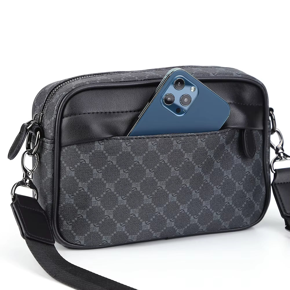 Urban Axis Sling – Compact Travel Crossbody in Matte Black