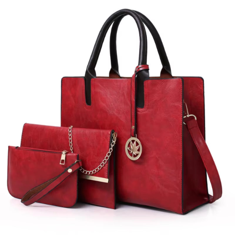Heritage Set | 3-Piece Retro Shoulder & Card Bag Collection