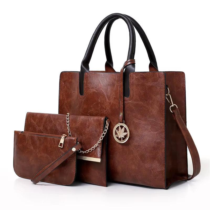 Heritage Set | 3-Piece Retro Shoulder & Card Bag Collection