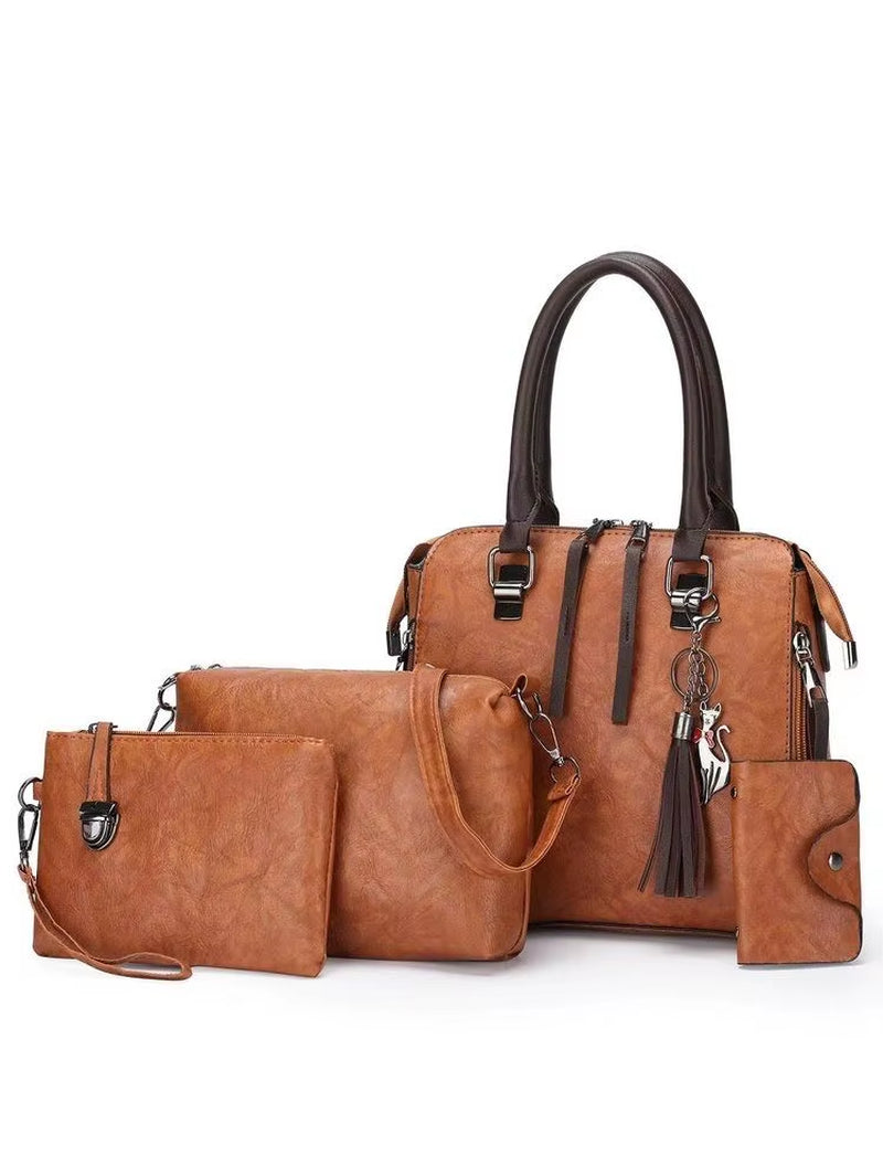 Tasselle 4-Piece Vintage Travel Set