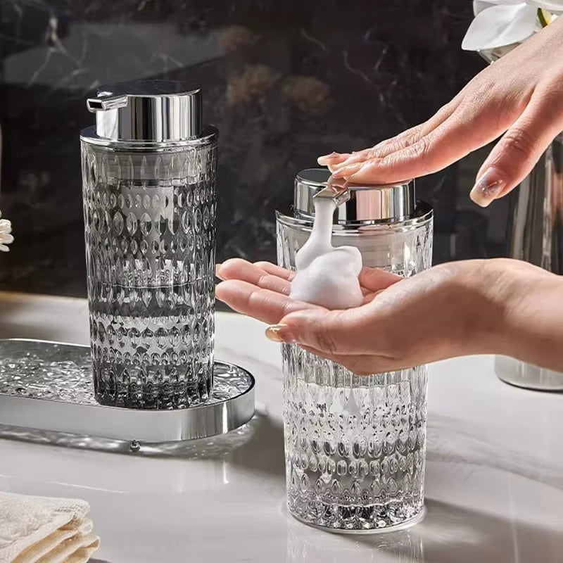 Crystal Glass Soap Dispenser – 350ml