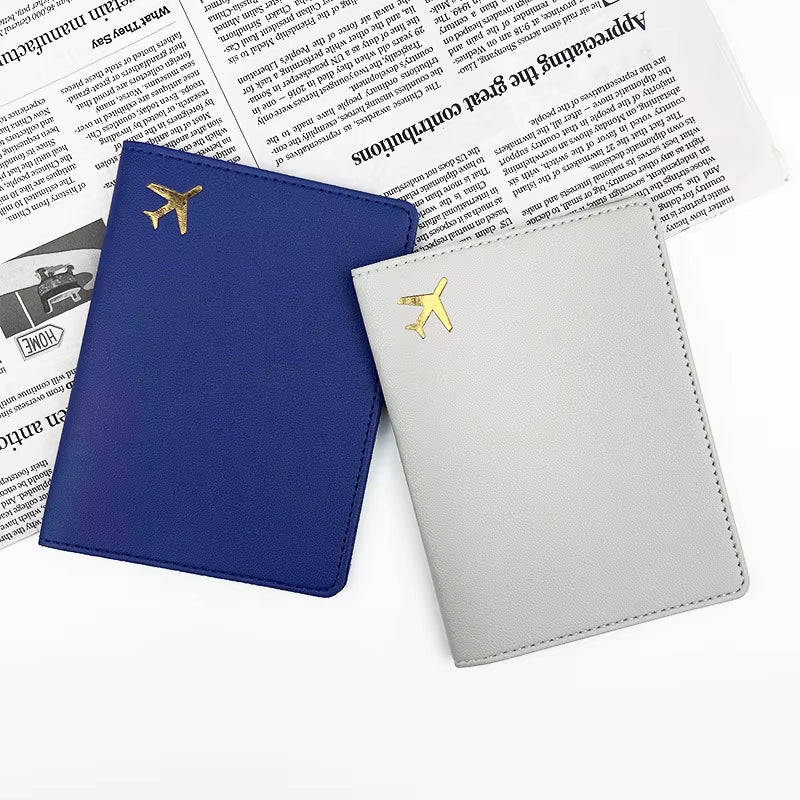 RFID PU Leather Passport Cover – Slim Travel Organizer