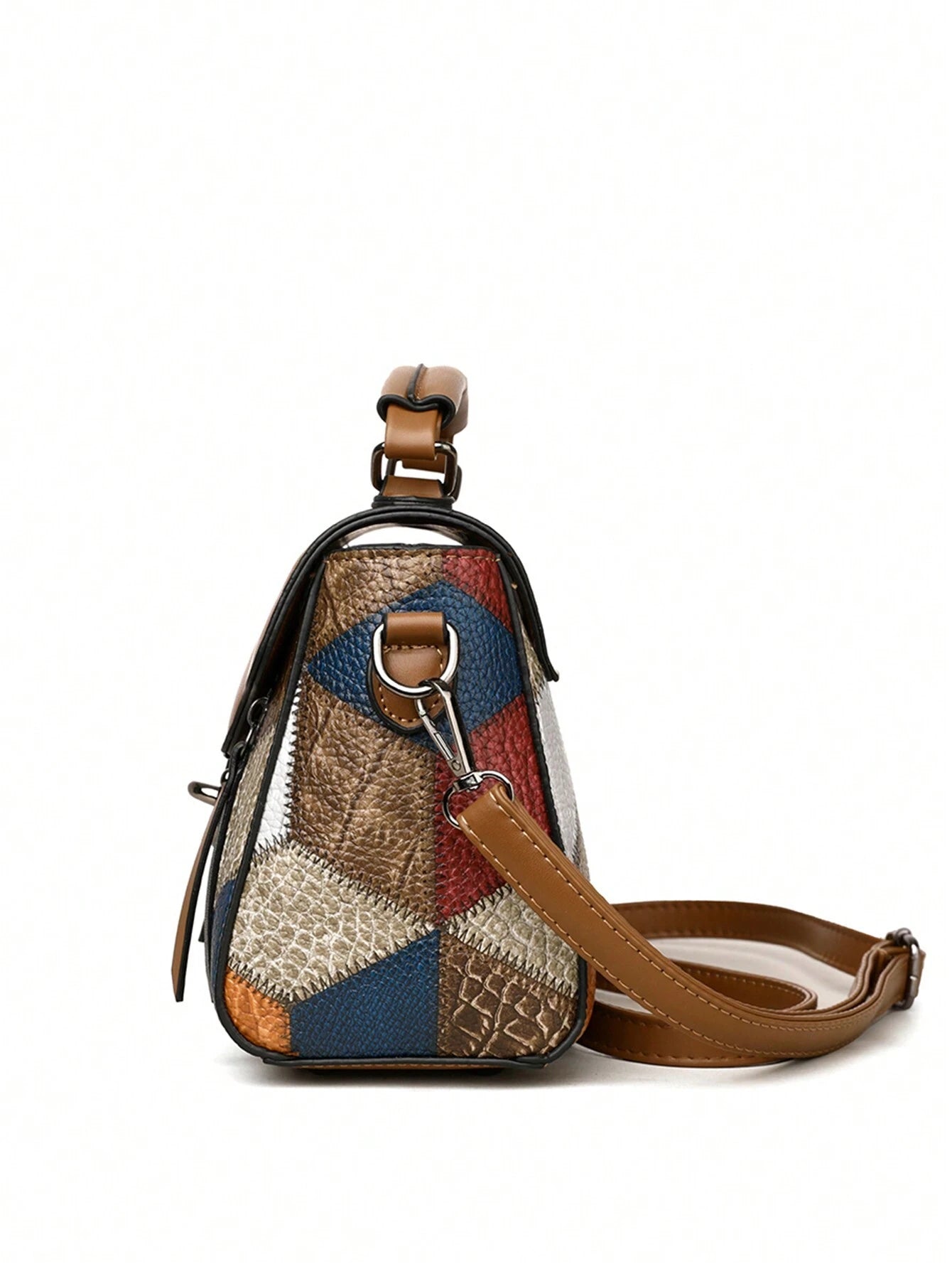 RetroLock | Convertible Patchwork Square Bag