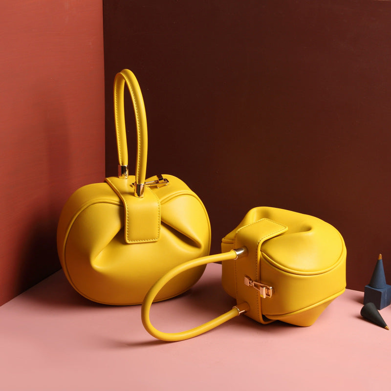 Citrine Fold | Sculpted Dumpling Tote