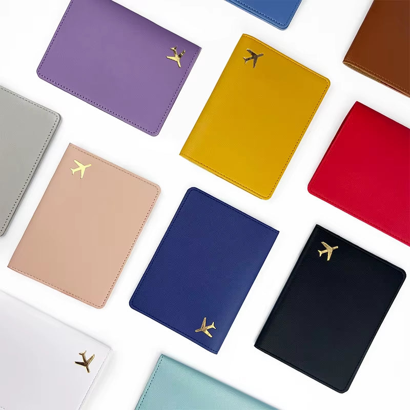 RFID PU Leather Passport Cover – Slim Travel Organizer
