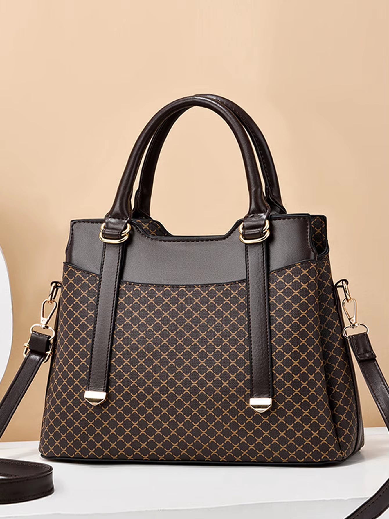 Marseille Mode | Soft-Structured Monogram Tote