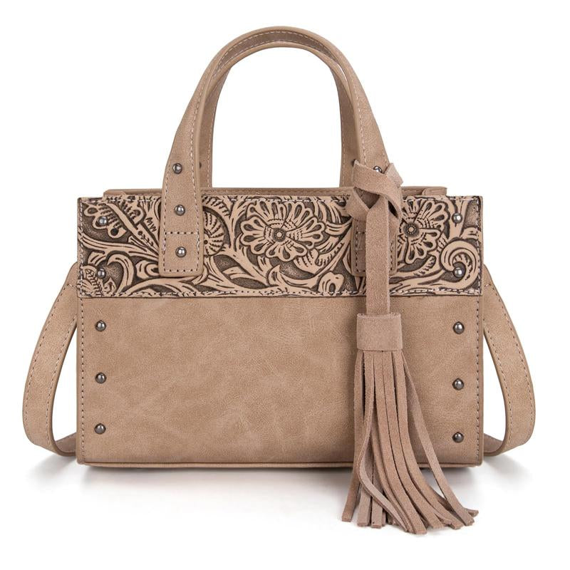 Mesa Stitch | Western-Tassel Soft Tote