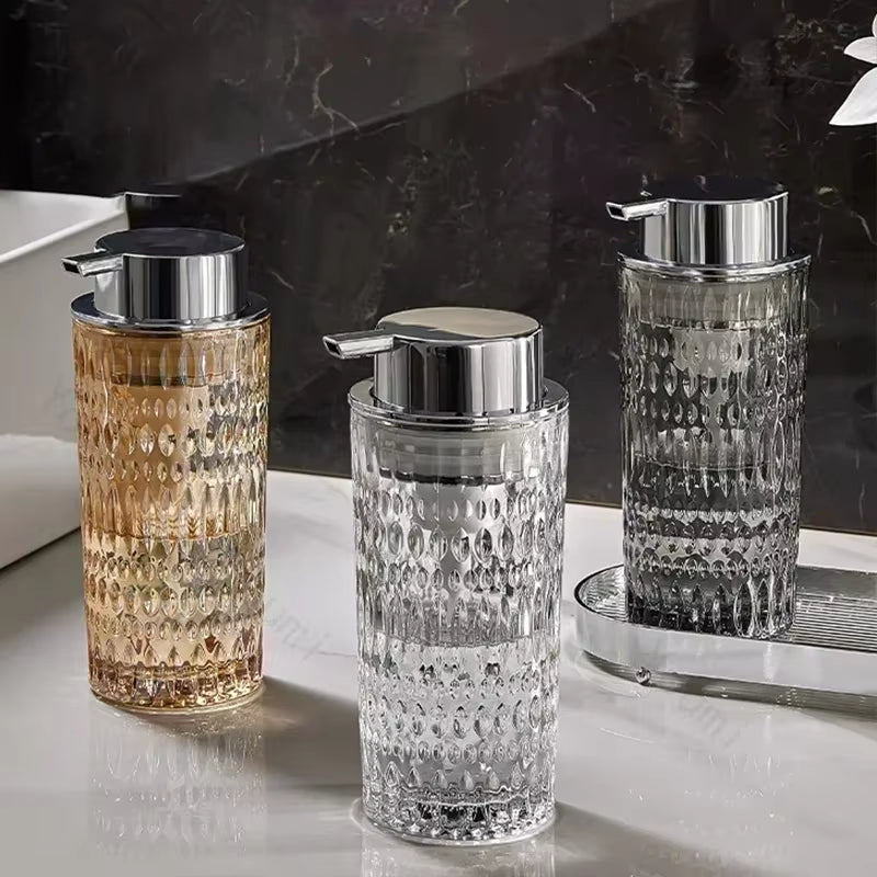 Crystal Glass Soap Dispenser – 350ml