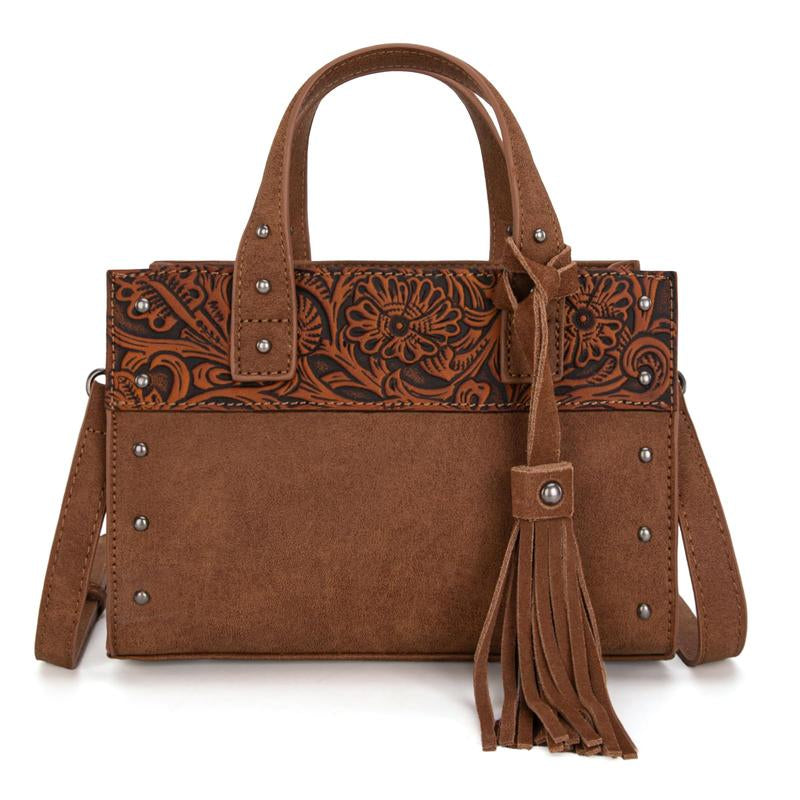 Mesa Stitch | Western-Tassel Soft Tote