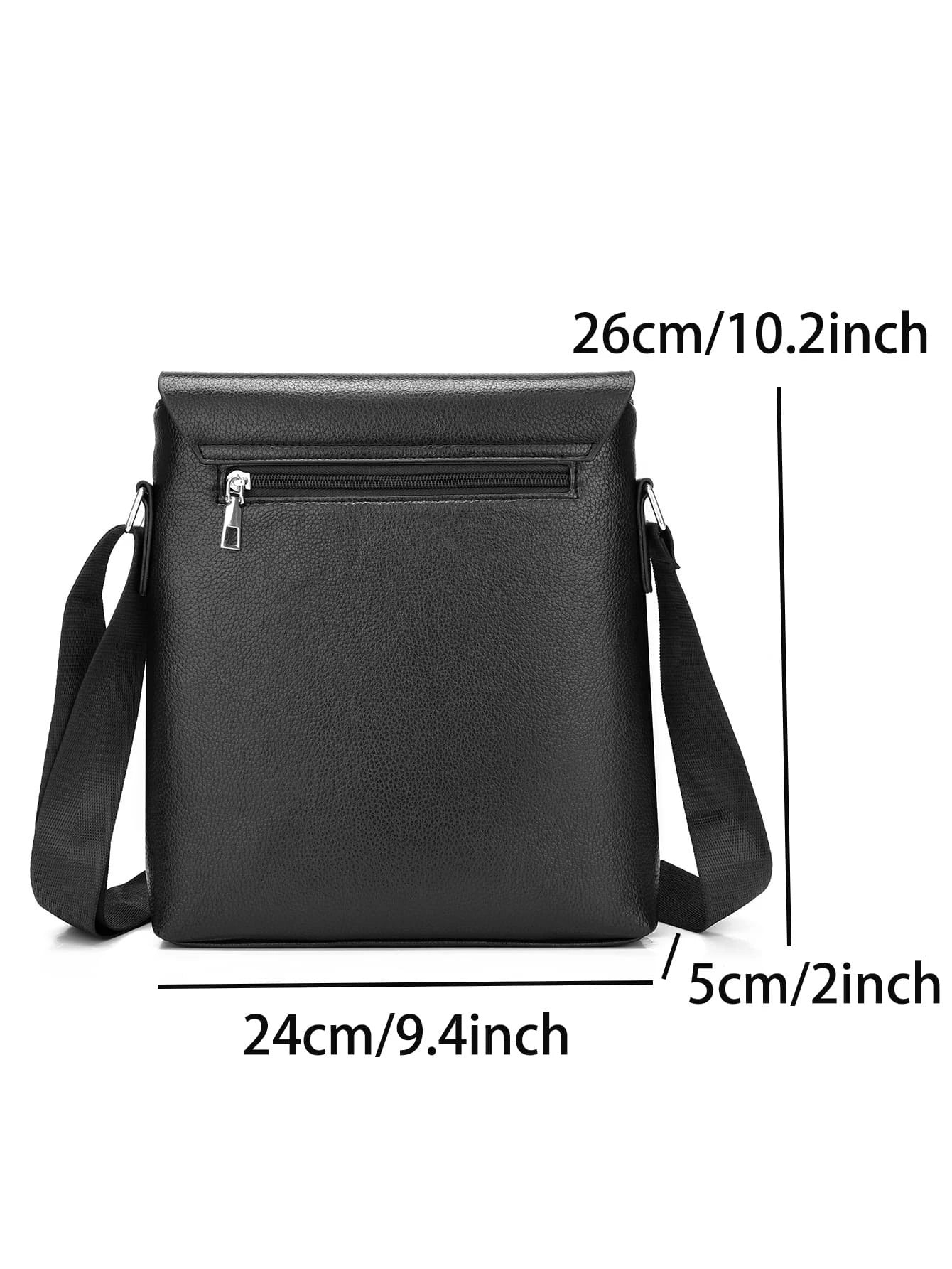 Urban Sleek | Minimalist Crossbody Satchel in Black