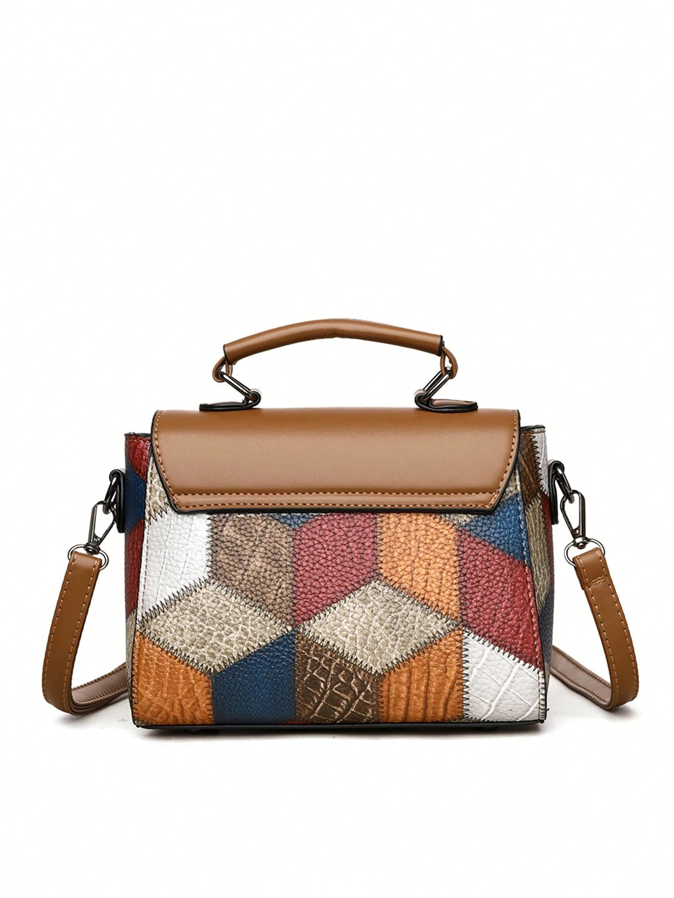 RetroLock | Convertible Patchwork Square Bag
