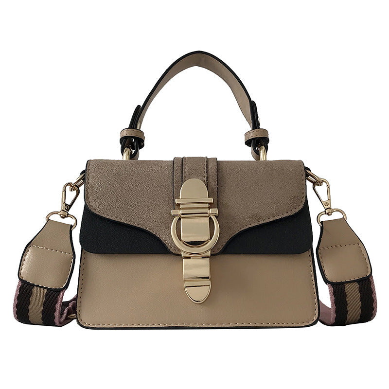 Dionysus Revival | Structured Velvet-Panel Leather Satchel