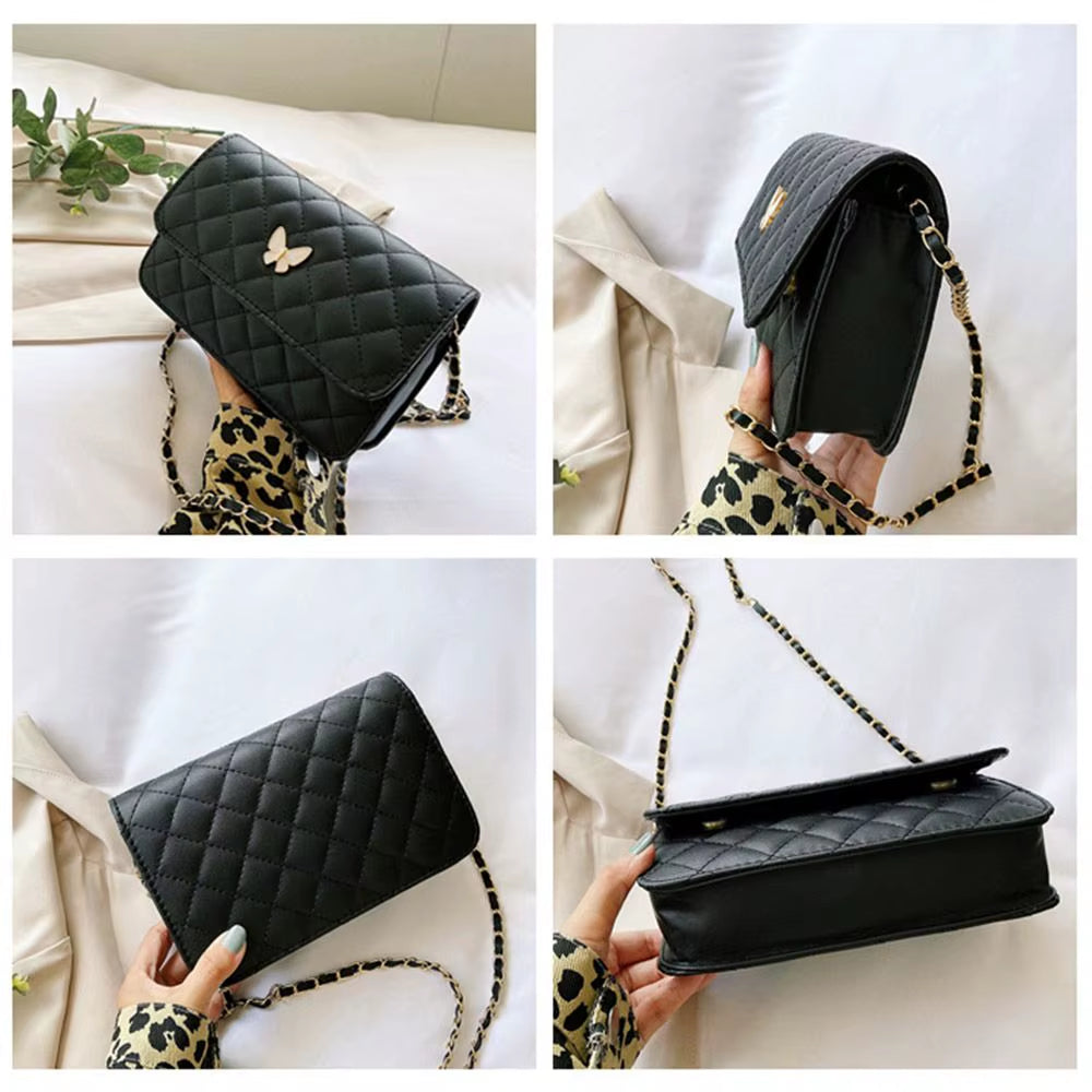 Lune Mini | Quilted Chain Crossbody