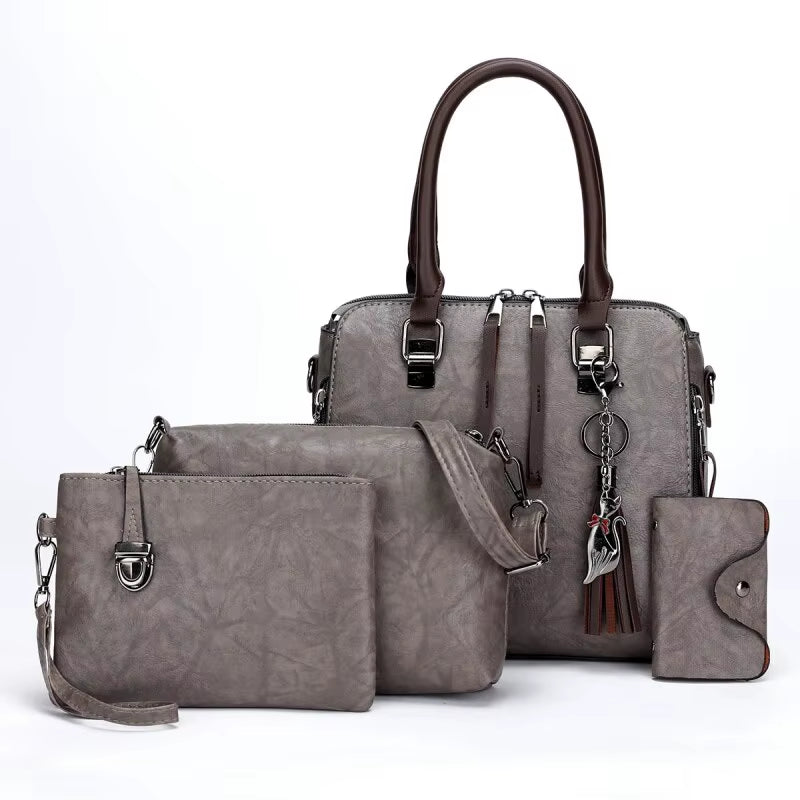 Tasselle 4-Piece Vintage Travel Set