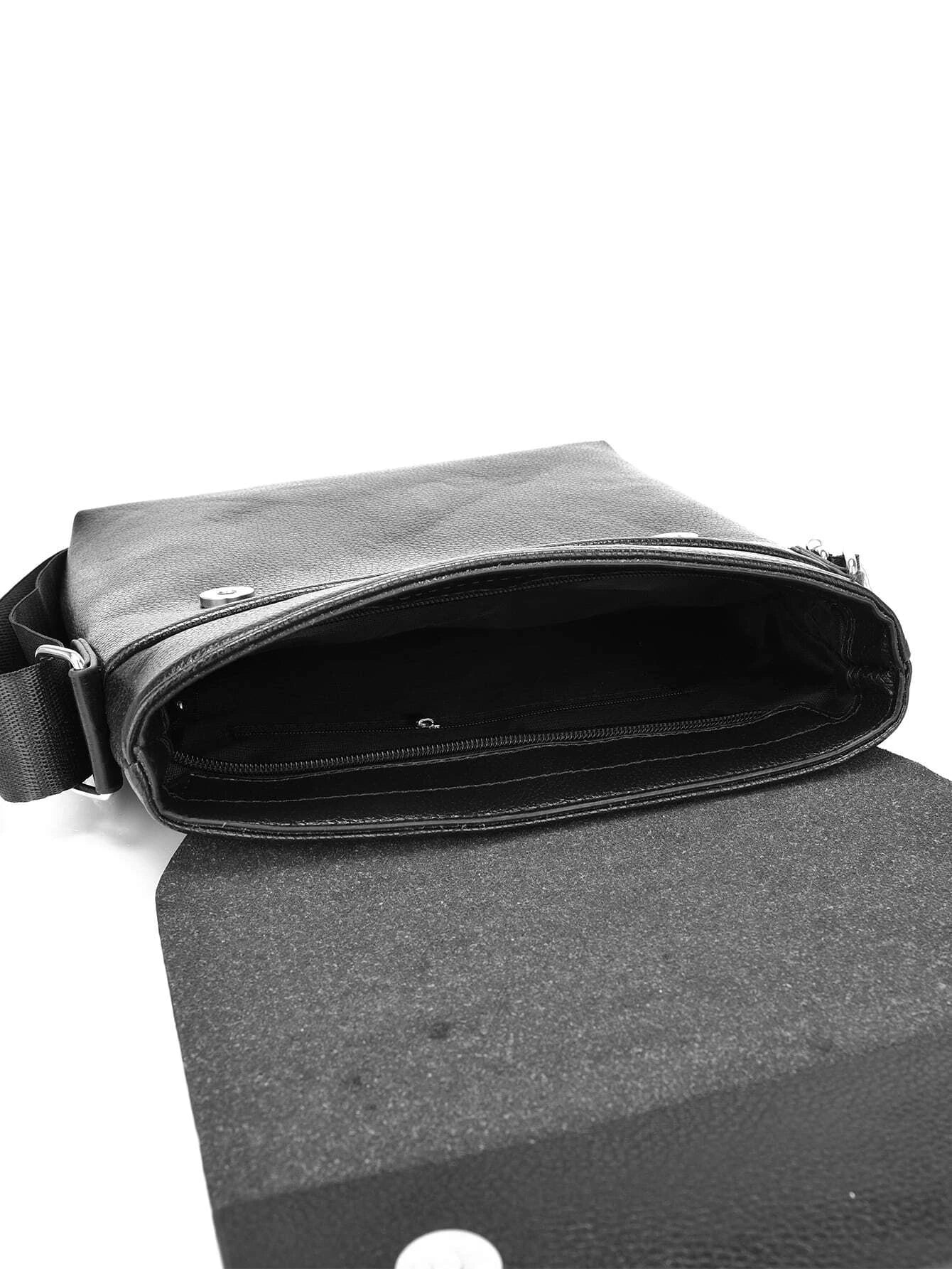 Urban Sleek | Minimalist Crossbody Satchel in Black