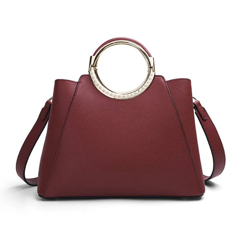 Verta | Cowhide Zip Satchel with Card Sleeve