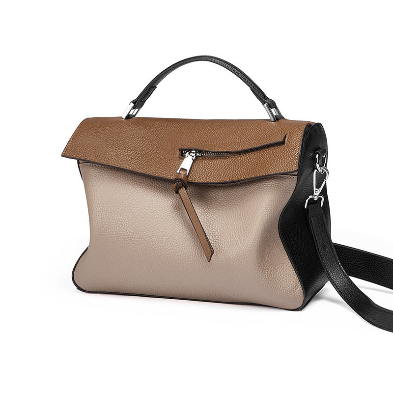 Heritage Fold | Two-Tone Leather Saddle Bag